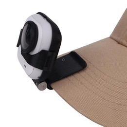For Insta360 GO Ultra Hat Mount Clip Adjustable Cap Brim Fixing Bracket For First-Person Perspective Filming(Black)