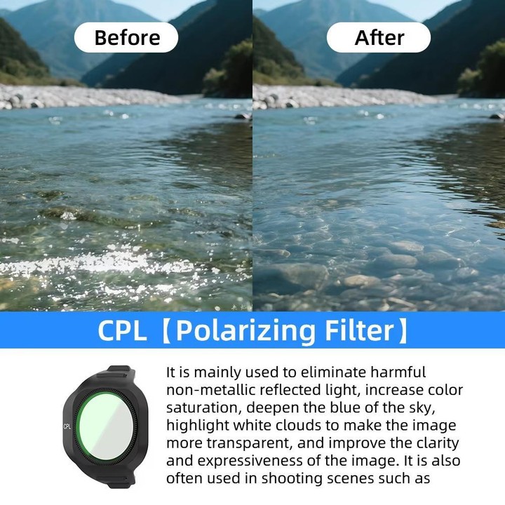 For DJI Mini 5 Pro Drone Magnetic Lens Filters ND8