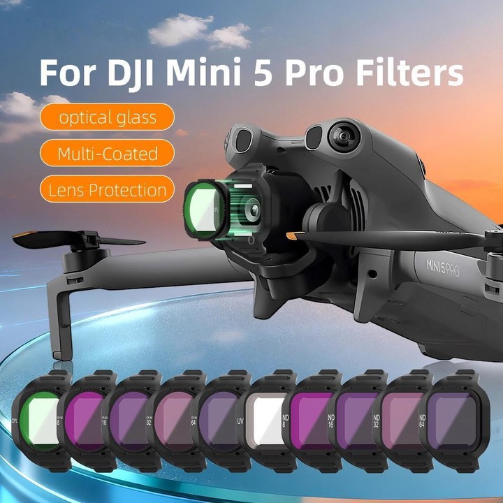 For DJI Mini 5 Pro Drone Magnetic Lens Filters ND64