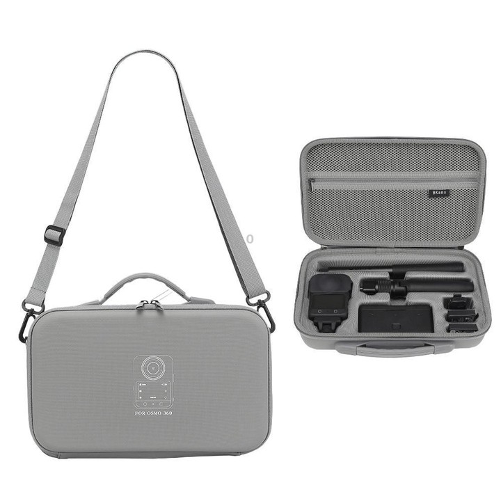 BKano Carrying Case For DJI Osmo 360 Adventure Combo Compatible With Vortex Rotating Handle(Gray)