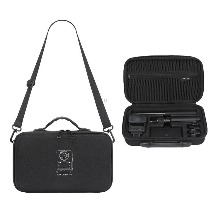 BKano Carrying Case For DJI Osmo 360 Adventure Combo Compatible With Vortex Rotating Handle(Black)