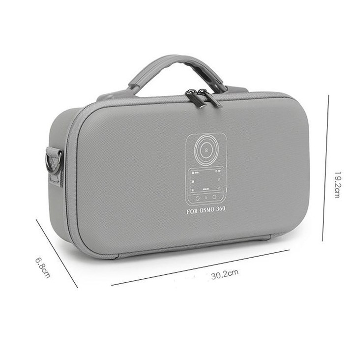 BKano Carrying Case For DJI Osmo 360 Adventure Combo Compatible With Vortex Rotating Handle(Black)
