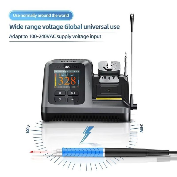 AiXun T320+T210 Handle+3 Tips Intelligent Keyless Operation Precision Welding Station(US Plug)