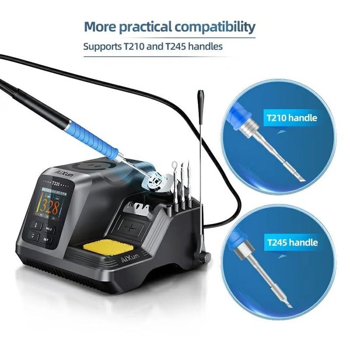 AiXun T320+T210 Handle+3 Tips Intelligent Keyless Operation Precision Welding Station(US Plug)