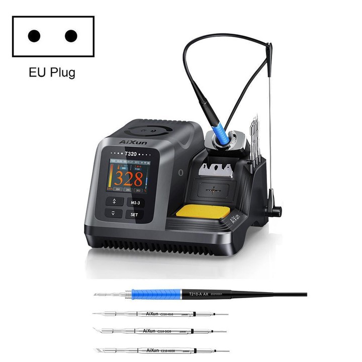 AiXun T320+T210 Handle+3 Tips Intelligent Keyless Operation Precision Welding Station(EU Plug)