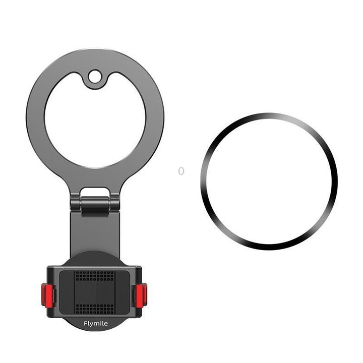 For DJI Osmo Action 3 / 4 / 5 Pro / Osmo 360 Flymile Quick-Release Magnetic Mount(Black)