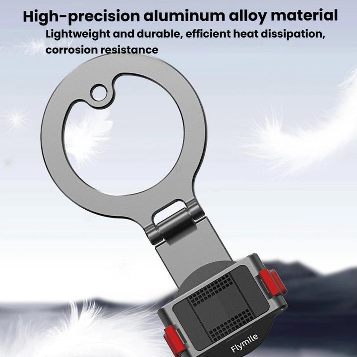 For DJI Osmo Action 3 / 4 / 5 Pro / Osmo 360 Flymile Quick-Release Magnetic Mount(Black)