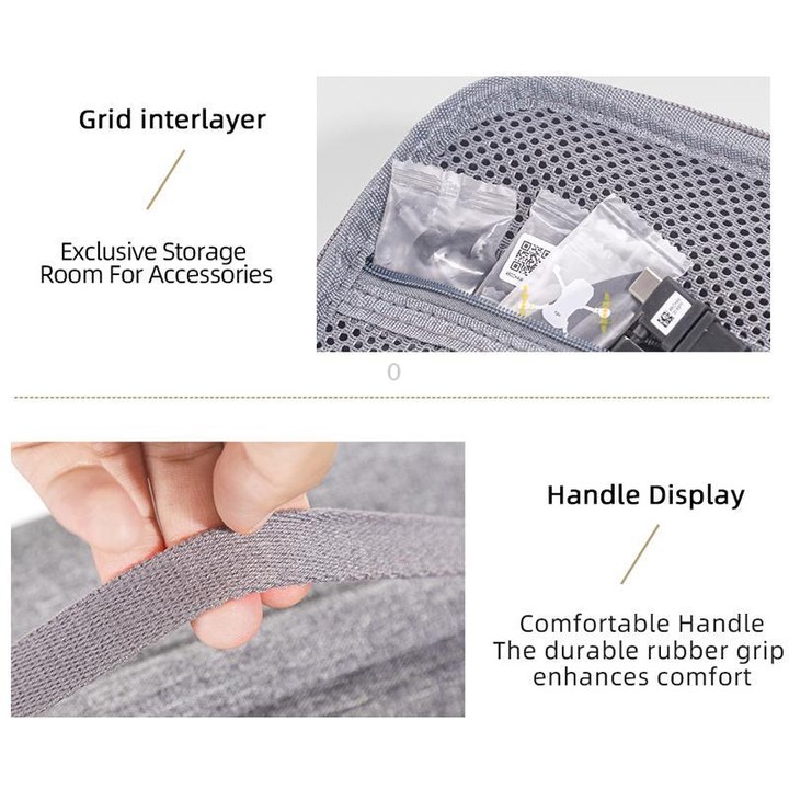 For DJI Mini 5 Pro Standard Edition Nylon Storage Bag Portable Handbag(Gray)