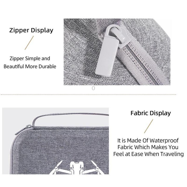 For DJI Mini 5 Pro Standard Edition Nylon Storage Bag Portable Handbag(Gray)