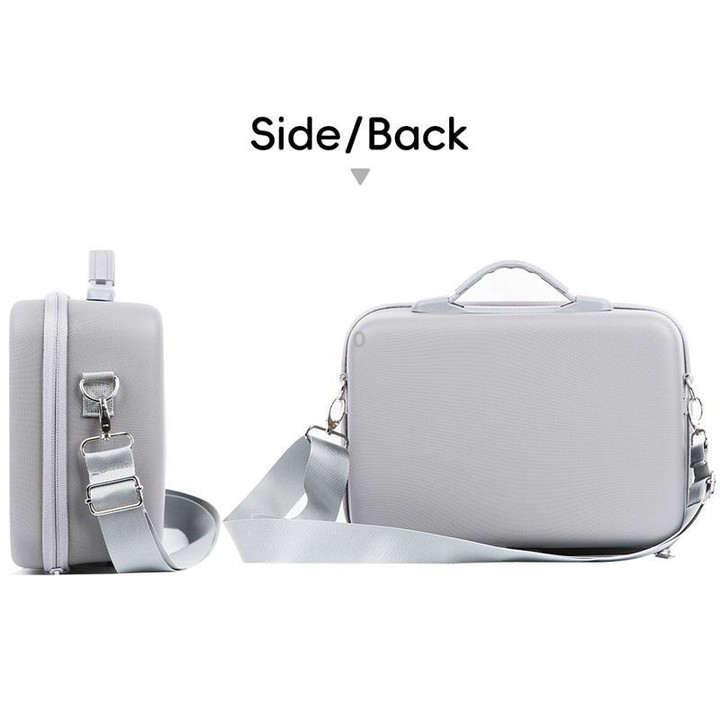 For DJI Mini 5 Pro Fly More Integrated PU Organizer Bag Portable Travel Shoulder Bag(Gray)
