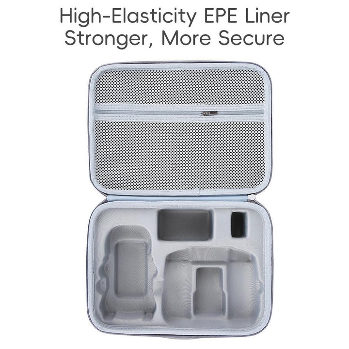 For DJI Mini 5 Pro Fly More Integrated PU Organizer Bag Portable Travel Shoulder Bag(Gray)