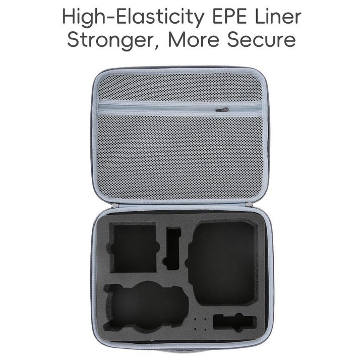 For DJI Mini 5 Pro Fly More All-in-one PU Organizer Bag Portable Travel Shoulder Bag(Gray)