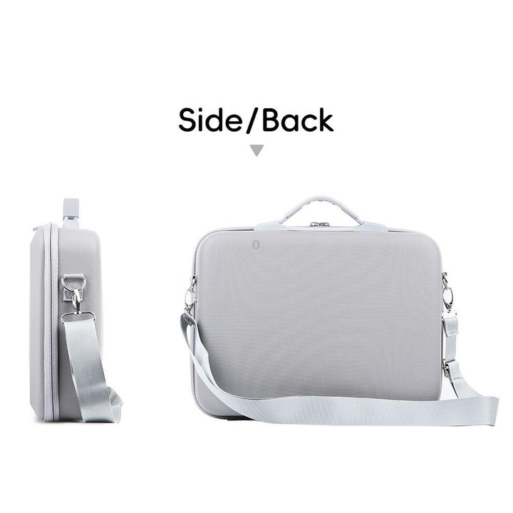 For DJI Mini 5 Pro Fly More All-in-one PU Organizer Bag Portable Travel Shoulder Bag(Gray)