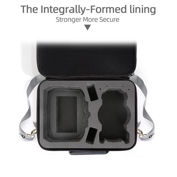 For DJI Mini 5 Pro & RC 2 / RC-N3 Remote Control Nylon Storage Bag Portable Travel Shoulder Bag(Gray)