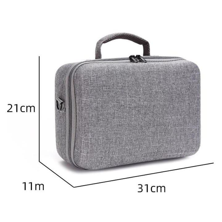 For DJI Mini 5 Pro & RC 2 / RC-N3 Remote Control Nylon Storage Bag Portable Travel Shoulder Bag(Gray)