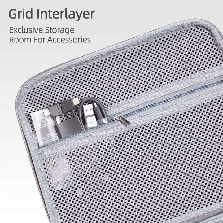 For DJI Mini 5 Pro & RC-N3 Remote Control Nylon Storage Bag Portable Handbag, Style: With Shoulder Strap Gray