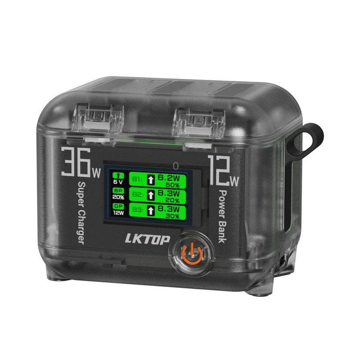 LKTOP ACG247 Multi-Functional Battery Charging Organizer For DJI Osmo 360 / Action 5 Pro / Action 4 / Action 3