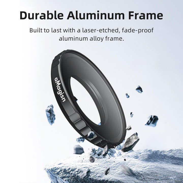 For Insta360 GO Ultra aMagisn Waterproof Filter Aluminum Alloy Frame Anti-fog Lens ND8/16/32+CPL