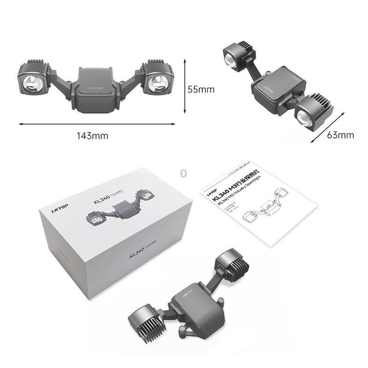 For DJl Mavic 3T / 3E LKTOP KL340 40W Searchlight Drone Mounted Colorful Flashing Lamp
