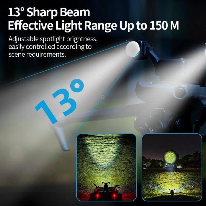 For DJl Mavic 3T / 3E LKTOP KL340 40W Searchlight Drone Mounted Colorful Flashing Lamp