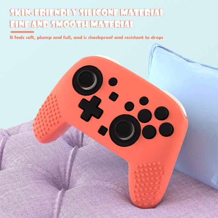 For Switch 2 Pro Controller Soft-Touch Silicone Case with Skin-Friendly Grip(White)
