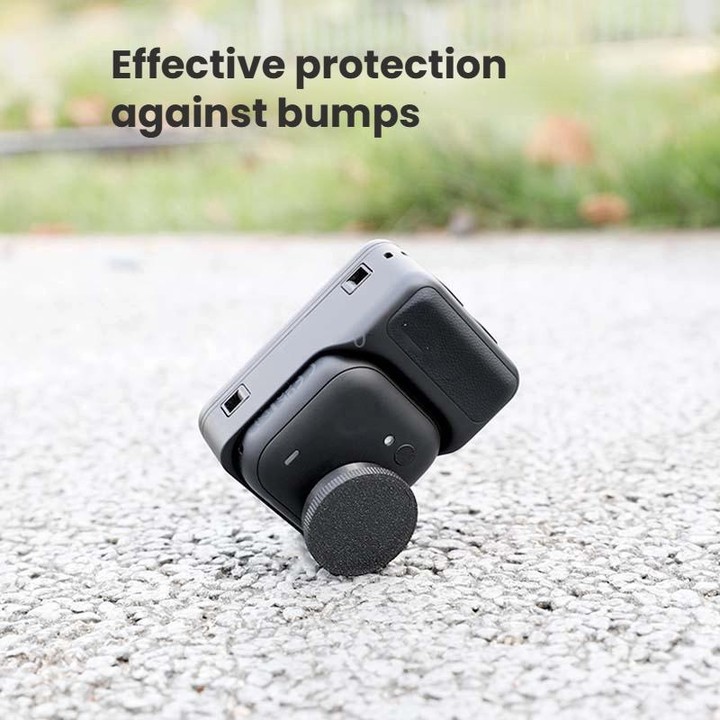 For Insta360 GO Ultra 2pcs Lens Cap Scratch-Resistant Plastic Cover(Black)