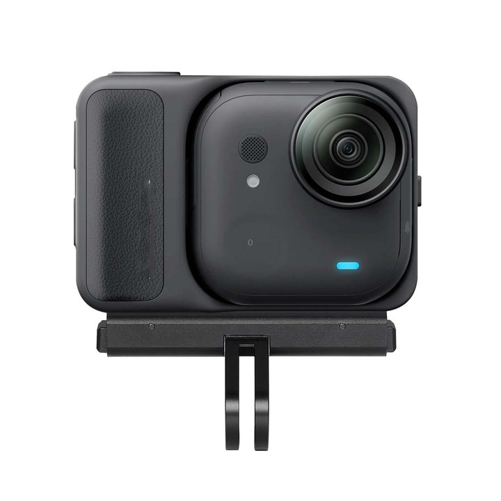For Insta360 GO Ultra Magnetic Quick-Release Adapter Mount Aluminum Alloy Expandable Accessory(Black)