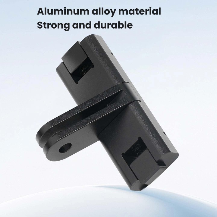 For Insta360 GO Ultra Magnetic Quick-Release Adapter Mount Aluminum Alloy Expandable Accessory(Black)