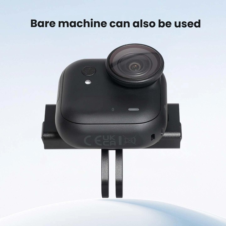 For Insta360 GO Ultra Magnetic Quick-Release Adapter Mount Aluminum Alloy Expandable Accessory(Black)