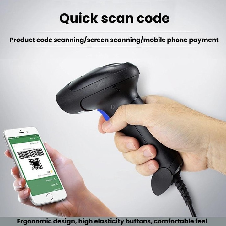 NETUM Quick QR Code Scanner Handheld Supermarket Cashier QR Code Scanner, Spec: Wired 2D