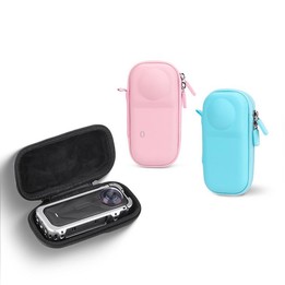 For Insta360 X5 Flymile Panoramic Camera Cage-Style Handheld Storage Bag(Black)