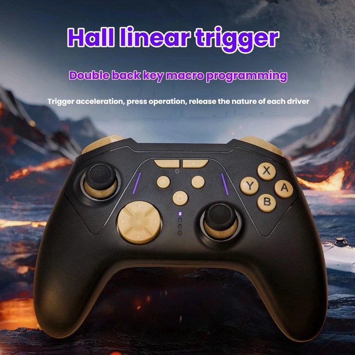 S201 Bluetooth Gaming Controller - Hall Effect Triggers, Dual Back Buttons For Macros, Compatible With Switch 2/Switch/PC/Steam/