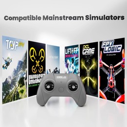STARTRC S8 Pro FPV Flight Simulator Handle Drone Airplane Remote Control(Gray Left Hand Throttle)