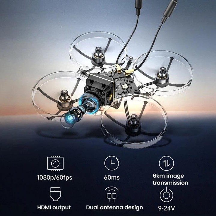 STARTRC VT5 FPV HD Digital Image Transmission Dual-Antenna Sky-End Drone 1080P Camera Video Transmission Receiver Kit Air System