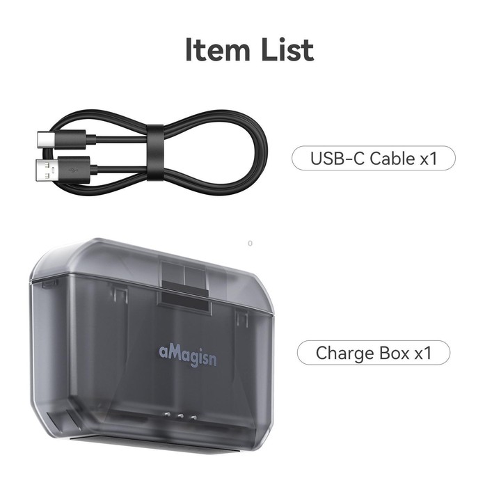 aMagisn Fast Charging Battery Charger Case for GoPro HERO13 Black/12 Black /11 Black /10 Black /9 Black(AP23)