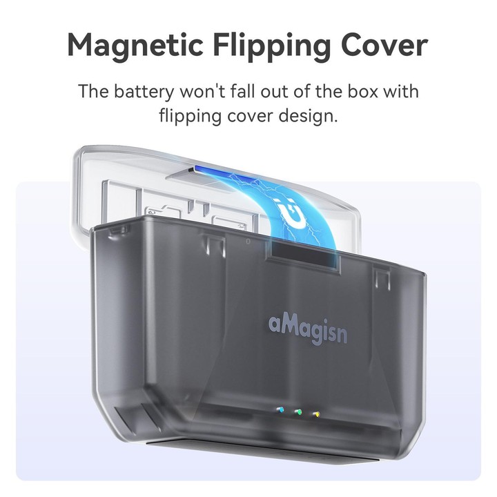 aMagisn Fast Charging Battery Charger Case for GoPro HERO13 Black/12 Black /11 Black /10 Black /9 Black(AP23)