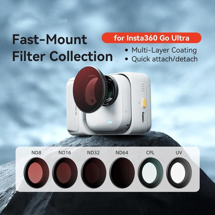 For Insta360 GO Ultra aMagisn Quick-Release Lens Filters Camera Accessories, Spec: UV