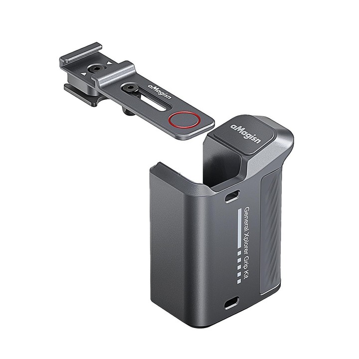 AMagisn Universal Camera Metal Xplorer Grip Kit For DJI Osmo Action 5 Pro/4/3, Insta360 GO Ultra/Ace Pro 2/Ace, GoPro HERO13 Bla
