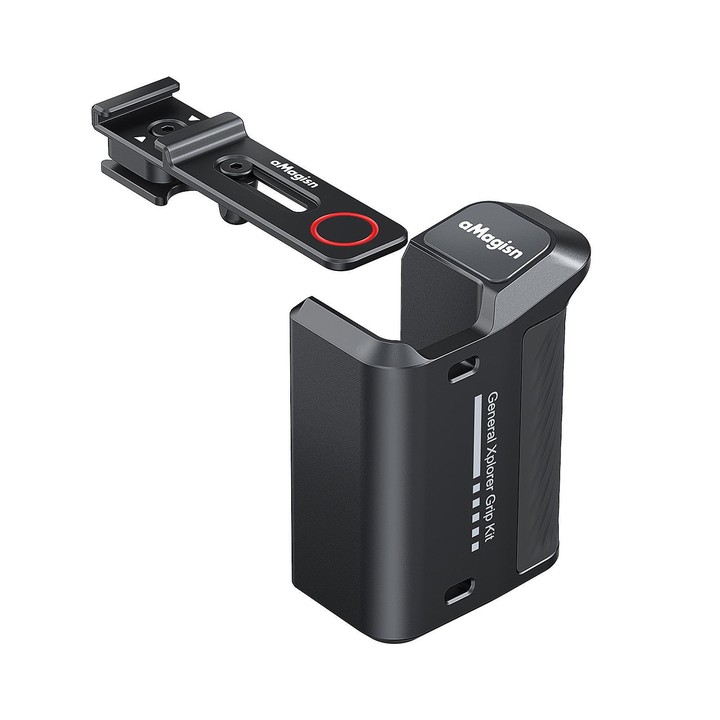 aMagisn Universal Camera Metal Xplorer Grip Kit For DJI Osmo Action 5 Pro/4/3, Insta360 GO Ultra/Ace Pro 2/Ace, GoPro HERO13 Bla