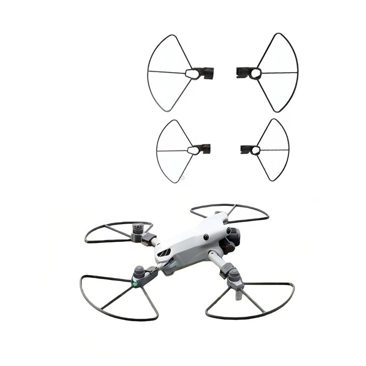 For DJI Mini 5 Pro Propeller Guards Anti-Collision Protective Bumper Ring Black
