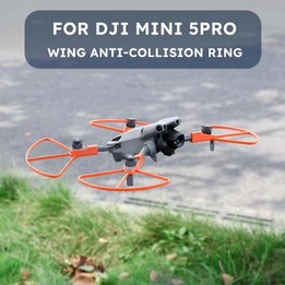 For DJI Mini 5 Pro Propeller Guards Anti-Collision Protective Bumper Ring Black