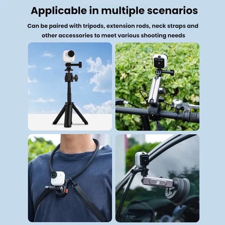 For Insta360 Go Ultra Flymile Magnetic Quick-release Expansion Bracket(Black)
