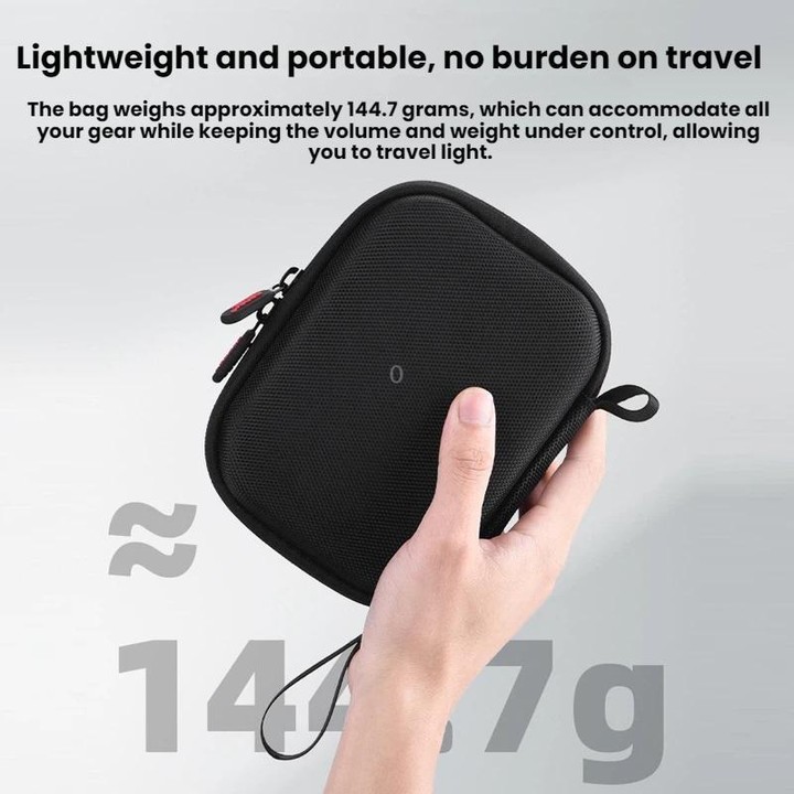 For Insta360 Go Ultra BRDRC Portable Accessory Storage Bag(Black)