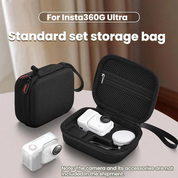 For Insta360 Go Ultra BRDRC Portable Accessory Storage Bag(Black)
