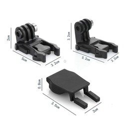 2sets Sports Camera Quick Release L-Shape Base Quick Release Plug Mount Quick Release Locking Activity Base, Spec: Heightened+An