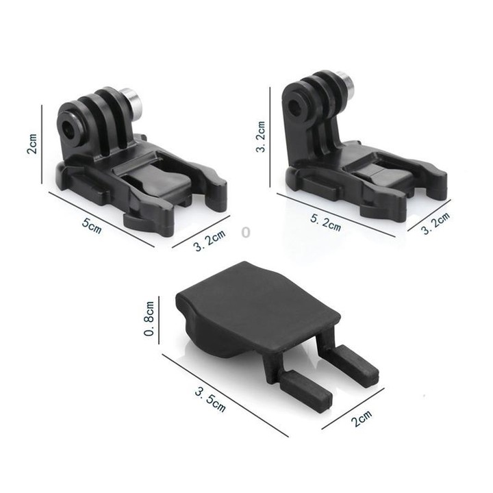 2sets Sports Camera Quick Release L-Shape Base Quick Release Plug Mount Quick Release Locking Activity Base, Spec: With Anti-dro