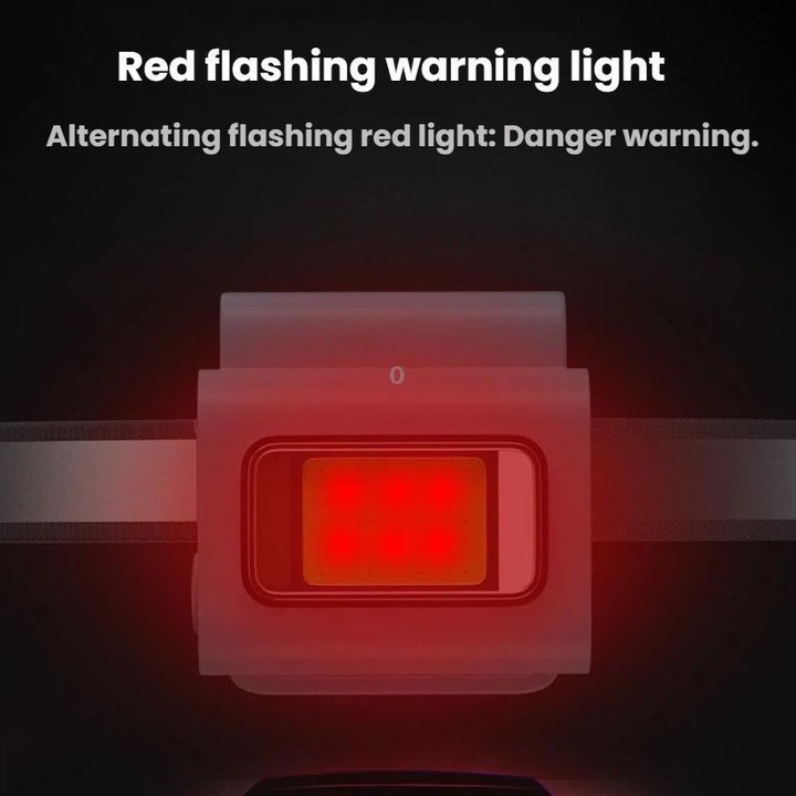LED Multifunctional Magnetic Silicone Clothes Clip High-Intensity Headlamp(Gray)
