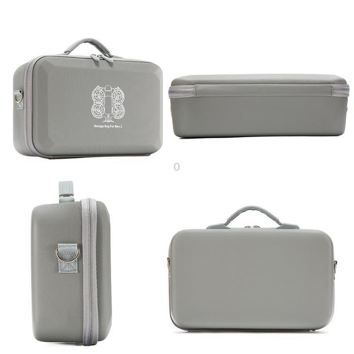 For DJI Neo 2 Fly More Combo Hard Shell Carrying Case Custom-Molded Sling Bag(Gray)
