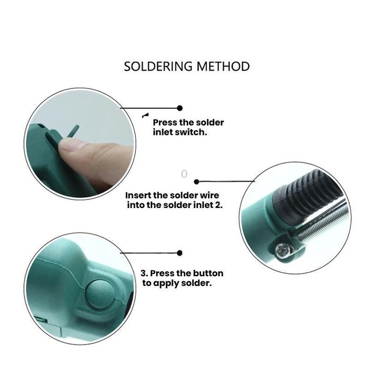 120W US Plug Internal Heating Soldering Iron With Auto Solder Feed Digital Temperature Display