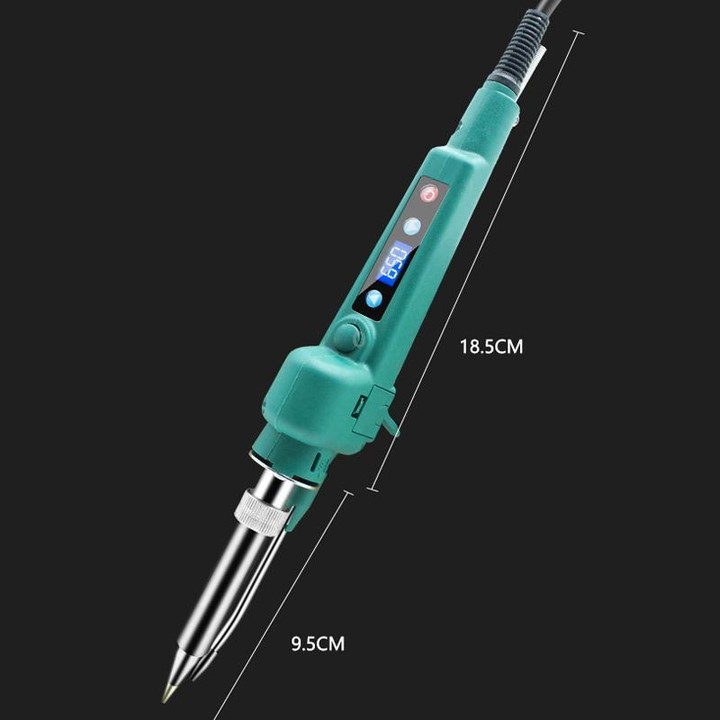 200W US Plug Internal Heating Soldering Iron With Auto Solder Feed Digital Temperature Display